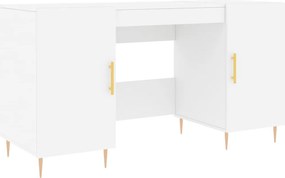 vidaXL fehér szerelt fa íróasztal 140 x 50 x 75 cm