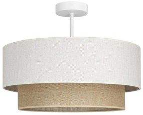 NATIA felületre szerelhető csillár 1xE27/60W/230V, fehér/barna