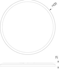 Globo 41562-24B - LED Fürdőszobai mennyezeti lámpa SAPANA LED/24W/230V IP44