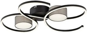 RĂBALUX 71116 SHIENA Modern LED Mennyezeti LĂĄmpa Matt Fekete IP20
