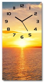 Négyszögletes fali üvegóra Sunset tengeren pl_zsp_30x60_c-f_90070654