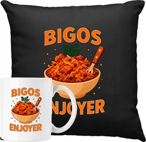 Bögre szett Bögre párna bigos hagyományos étel enjoyer Ajándék ötlet