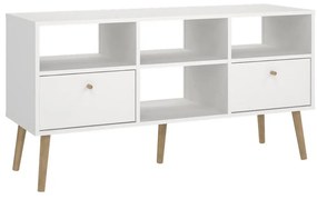 Fehér TV-állvány 117x61 cm Bodo – Tvilum