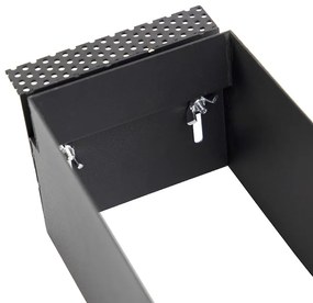 6 darabos süllyesztett spotlámpa készlet fekete GU10 AR70 keret nélküli 3-lámpás - Oneon