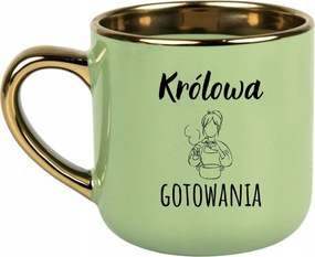 Bögre Zöld 400ml Ajándék Vicces Anyák Napja Főzés Királynője