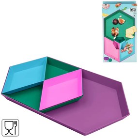 Tálalókészlet tapashoz URBAN OASIS 4 db színes
