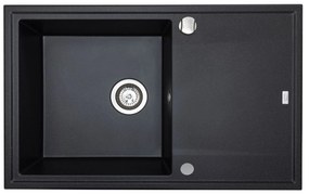 LAVEO Megalo - kuchynský drez 790x490x230 mm, Čierna, SBE_711T