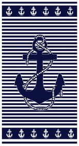 Matrózmintás strandtörölköző 2.