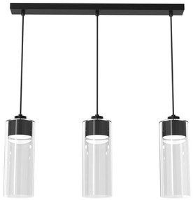 Csillár zsinóron CLARISSA 3xGX53/12W/230V fekete