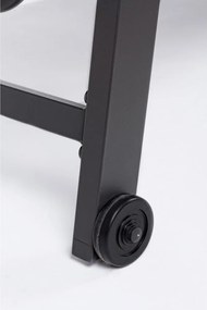 Antracitszürke fém kerti napozóágy Hilde – Bizzotto