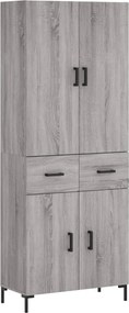 vidaXL szürke sonoma szerelt fa magasszekrény 69,5 x 34 x 180 cm
