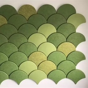 Bilnora extra sűrű Félkör Alakú öntapadós hátoldalú irodai hangszigetelő Panel 9mm Vastag 30x30x0,9cm - 1 fehér , 30x30x0,9cm