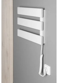 Aqualine - Elektromos törölközőszárító ELVIS 50W/230V 34,2 cm fehér jobb