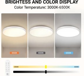 Immax NEO 07316L-LED fényerőszabályozható mennyezeti lámpa SEMPLICI 128W/230V Ø100 cm, Wi‑Fi, Tuya-kompatibilis, fehér + távirányító