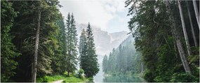 Kép az erdei tóról (120x50 cm)