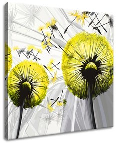 Gario Vászonkép Gyönyöru zöld pitypangok Méret: 50 x 40 cm