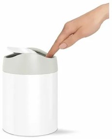 Simplehuman MINI asztali szemeteskosár,  1,5 l, fehér