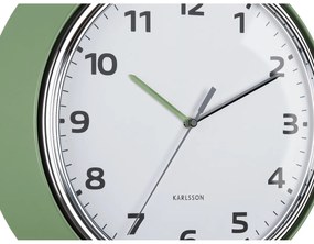 Karlsson 6006GR design falióra zöld, 34 cmátmérővel