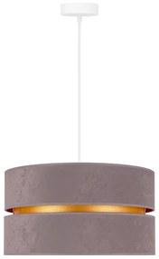 Duolla - Csillár zsinóron DUO 1xE27/15W/230V átm. 40 cm szürke