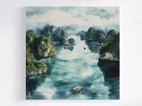Vászonkép Canvas Tájkép Ázsia Vietnám Ha Long Öböl Kilátás 80x80