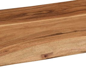 2 darab tömör akácfa fali polc 60x20x3,5 cm