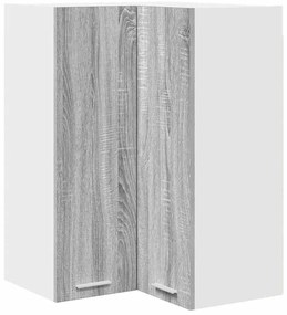 Függő szekrény Riga Szürke Sonoma és fehér 57 x 57 x 80 cm