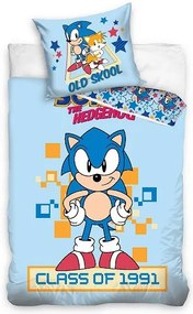 Sonic a sündisznó Old Skool ágyneműhuzat 140×200cm, 60×70 cm