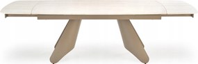 Téglalap alakú összecsukható asztal, bézs, modern, Salix étkező nappaliba