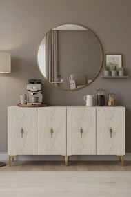 Salkım 150 - White, Gold, Travertine