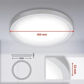 Briloner 7143-414 - LED Mennyezeti lámpa FIRE LED/24,5W/230V 4000K