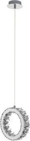 ZUMA LINE PL180407-1 PLATT Modern Led Függesztett Lámpa Króm, Átlátszó LED IP20