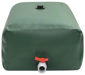 összecsukható PVC víztartály csappal 1500 L