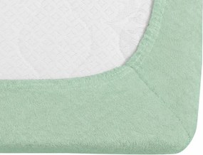 Frottír gumis lepedő EXCLUSIVE világos mentás 90 x 200 cm