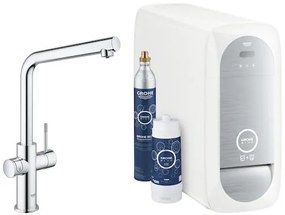 Mosogató csaptelep Grohe Blue Home leeresztőszeleppel króm 31454001