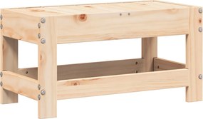 vidaXL tömör fenyőfa kerti lábzsámoly 62 x 30 x 32 cm