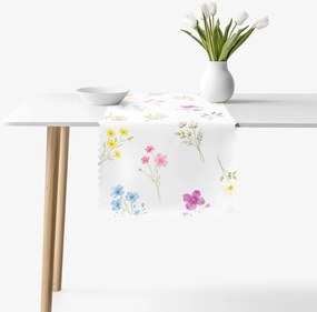 Goldea teflonbevonatú asztali futó - virágoskert 50x120 cm