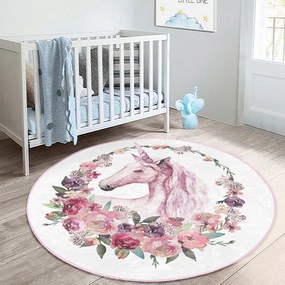 Rózsaszín gyerek szőnyeg ø 120 cm Comfort – Mila Home