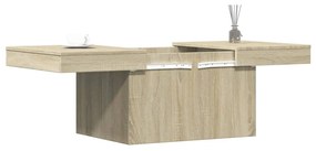 Sonoma tölgy színű szerelt fa dohányzóasztal 100x55x40 cm