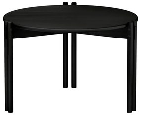 Fekete borovi fenyő kerek dohányzóasztal ø 60 cm Sticks – Karup Design
