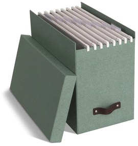 Zöld karton rendszerező dokumentumokhoz Johan Canvas Paper Laminate – Bigso