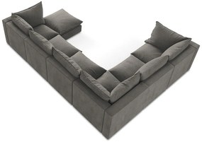 Sötétszürke sarokkanapé (bal oldali-U alakú) Manao – Makamii