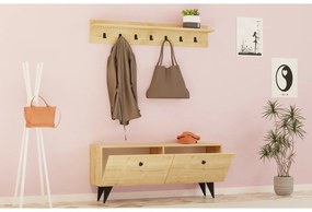 Fali akasztó cipővel Rupa Oak