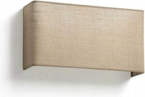 Faro Otton Rct fali lámpa, vízszintes, 2x E27, juta/fehér, 370mm