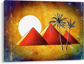 Festett egyiptomi piramisok képe (70x50 cm)