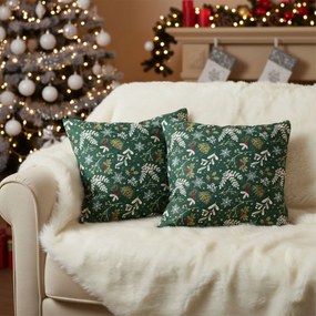 Párnahuzat Zelené Vánoce (Zöld karácsony), 40 x 40cm