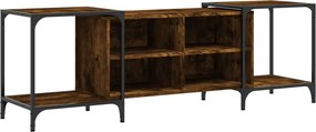 vidaXL füstös tölgy színű szerelt fa TV-szekrény 153 x 37 x 50 cm