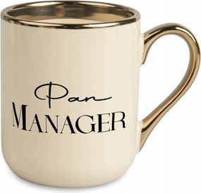 Bögre Aranyozott Kerámia Ajándék Menedzsernek Karácsony Születésnap Irodai Munka