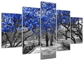 Kép - Kék fák, Central Park, New York (150x105 cm)