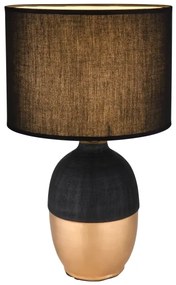Globo 21627B - Asztali lámpa VALENTINO 1xE14/40W/230V fekete