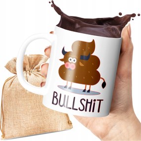 Tehén Mintás Bögre Ajándék Nagy 330 ML Vicces